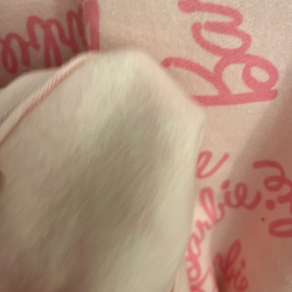 Authentic Barbie Y2K 90’s Pink Spell Out Crewneck Sweatshirt Pullover Trendy XS - Picture 2 of 5